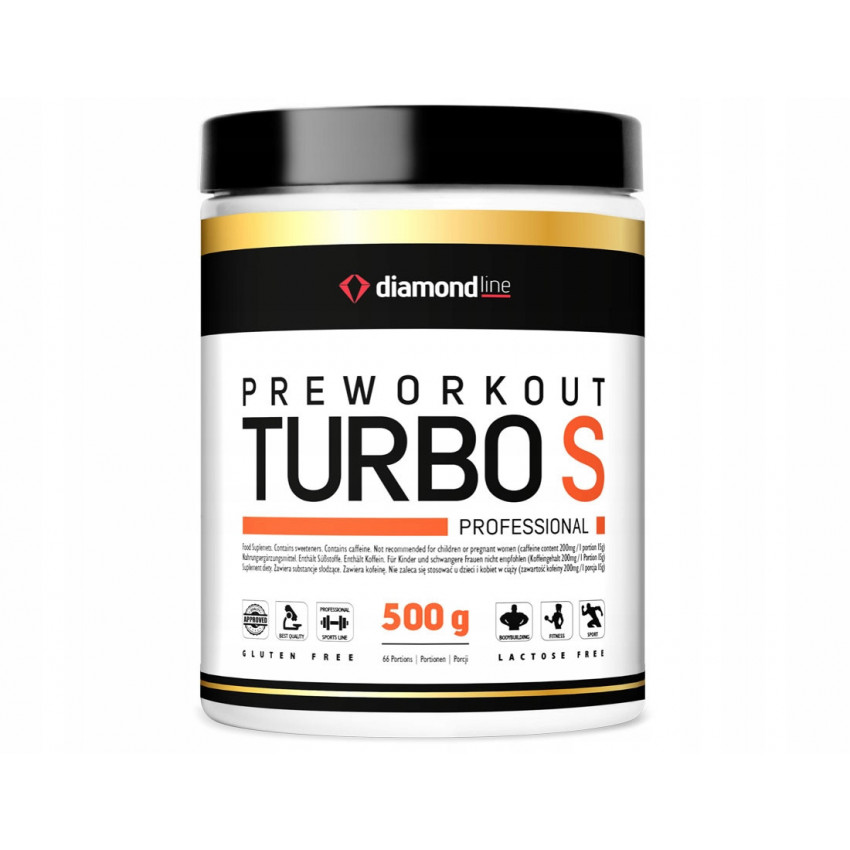 Hi TEC DIAMOND PREWORKOUT TURBO S - 500g POMPA